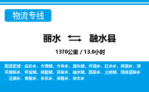 麗水到融水縣物流專(zhuān)線-麗水至融水縣貨運(yùn)公司