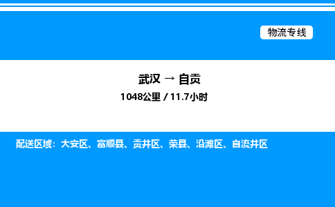 武漢到自貢物流專(zhuān)線(xiàn)-武漢至自貢貨運(yùn)公司
